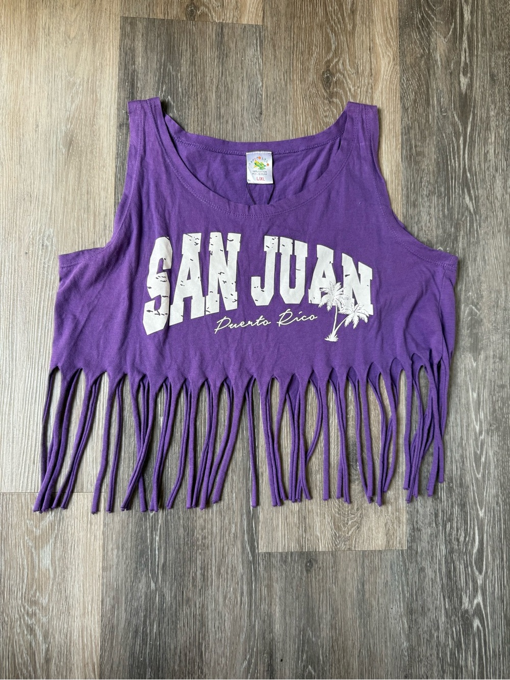 Purple SAN JUAN Puerto Rico Tourist Fringe Tank